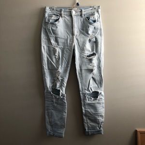 garage ripped jeans